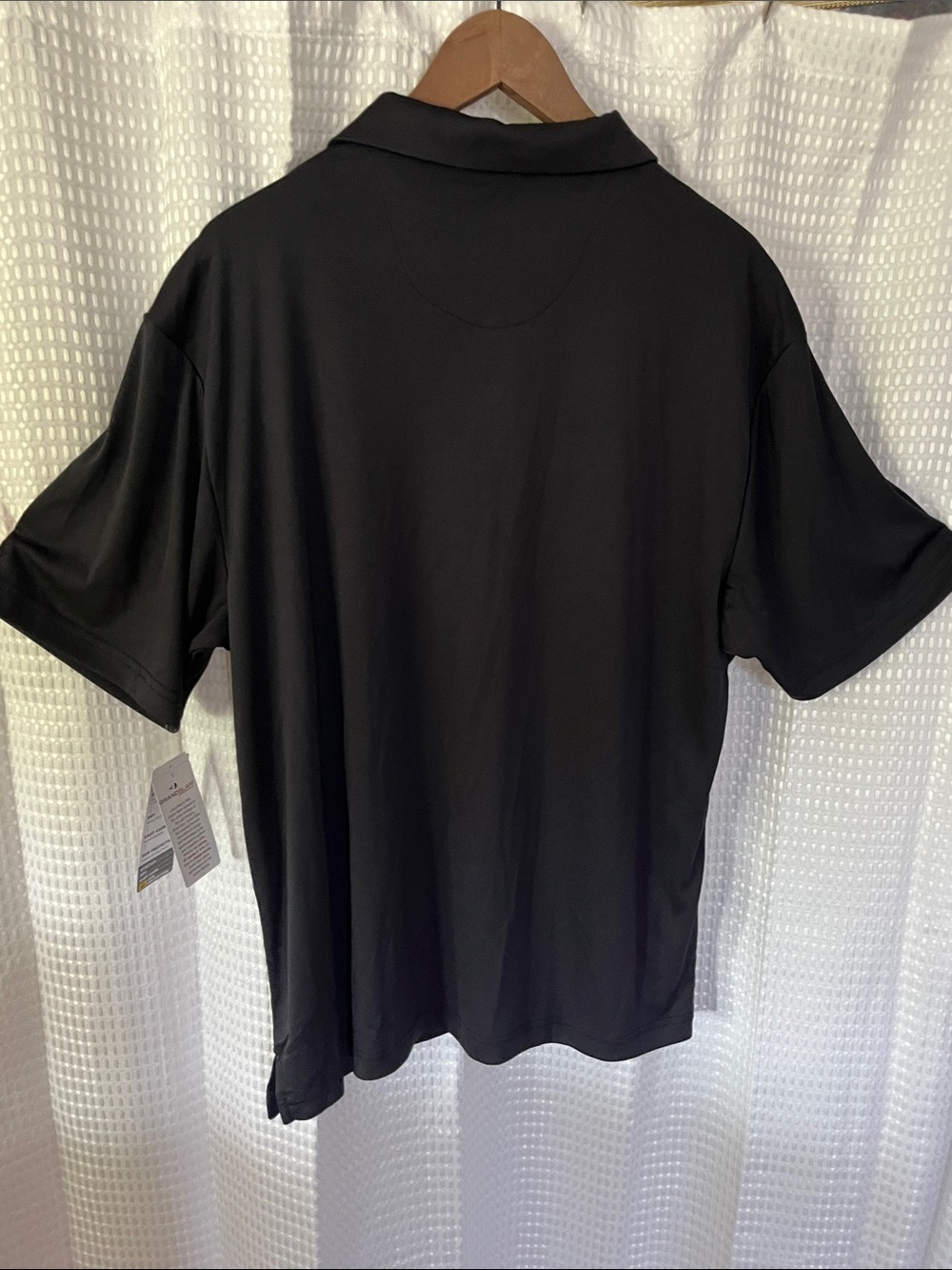 Grand Slam Performance Golf Polo Shirt L NWT Black UPF 50 Stretch Moisture Wick - Picture 2 of 9